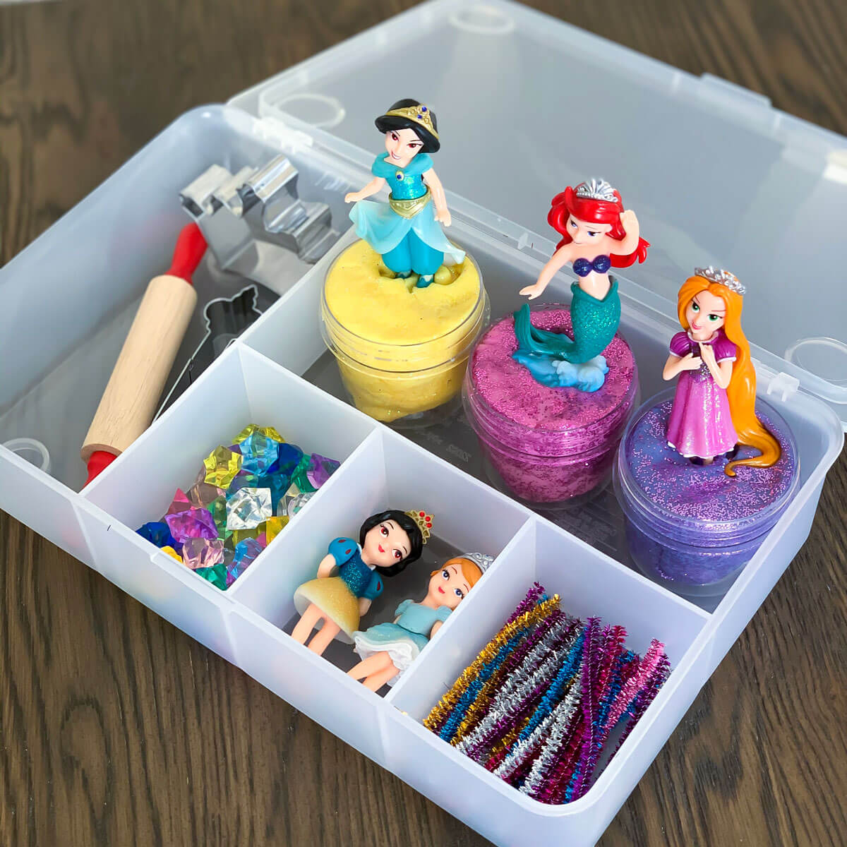 Play Dough Gift - Easily Assemble a Fun Princess Kit - 7 Days of Play